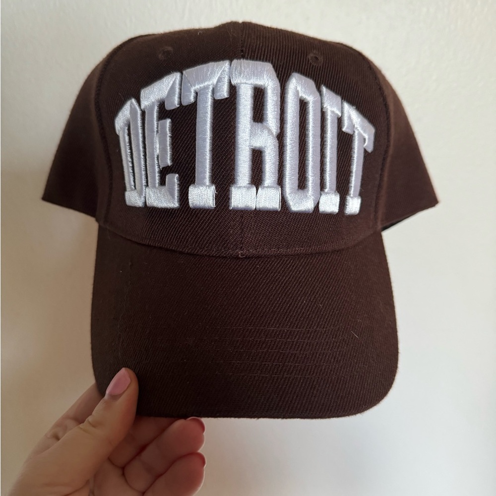 Brown Detroit Michigan Hat New